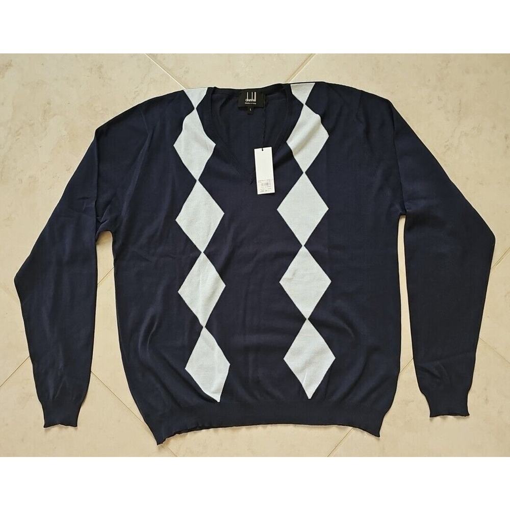 Dunhill Womens Sweater Size L %100 Cotton Made In Italy